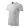 Basic T-shirt men’s - Neutral & Classic (Color ash melange, Size 4XL)
