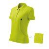 Cotton Polo Shirt women’s (Color lime punch, Size 2XL)