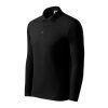 Pique Polo LS Polo Shirt men’s (Color black, Size 3XL)