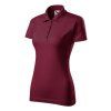 Single J. Polo Shirt women’s (Color garnet, Size 2XL)