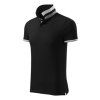 Collar Up Polo Shirt men’s (Color black, Size 3XL)