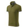 Collar Up Polo Shirt men’s (Color avocado green, Size 3XL)