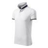 Collar Up Polo Shirt men’s (Color white, Size 3XL)