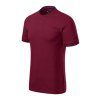 Diamond Polo Shirt men’s (Color garnet, Size 3XL)