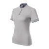 Diamond Polo Shirt women’s (Color silver gray, Size 2XL)