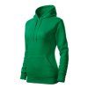 Cape Sweatshirt women’s (Color kelly green, Size 2XL)
