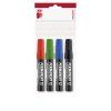 ICO Permanent Marker 12 Chisel – 4-colour Set