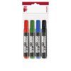 ICO Permanent Marker 12 XXL Chisel – 4-colour Set