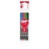 ICO OHP Marker Fine Tip – 4-colour Set