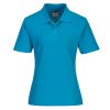 Naples Women's Polo Shirt S/S (Color Aqua, Size L)