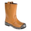 Steel Action Leather Rigger Boot S1P SR (Color Tan, Size 38)