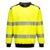 PW3 Hi-Vis Sweatshirt (Color Orange/Black, Size 4XL)