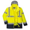 Hi-Vis 4-in-1 Contrast Traffic Jacket (Color Orange/Navy, Size M)