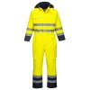 Bizflame Rain Hi-Vis Constrast FR Winter Coverall (Color Orange/Navy, Size M)