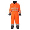 Bizflame Rain Hi-Vis Constrast FR Winter Coverall (Color Orange/Navy, Size M)