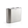 Waste bin for waste sorting Clark, 3x48 L, stainless steel
