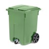 Waste container CLASSIC, on wheels, 370 L, green