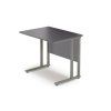 Kiegészítő irodai íróasztal FLEXUS, 800x600 mm, szürke