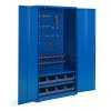 Workshop tool cabinet Supply with mech. with lock, 1900x1020x500 mm, blue