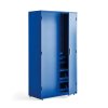 Workshop tool cabinet Supply with el. with lock, 1900x1020x500 mm, blue