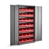 Workshop tool cabinet Supply with mech. with lock, 1900x1020x500 mm, gray