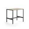 VARIOUS table, 1200x800x1050 mm, black, oak