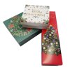 Set Weihnachts-Geschenkboxen 3 Größen rot, grün, weiß 3-tlg