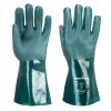 Chem 350 PVC Double Dipped Gauntlet (Color Green, Size L)