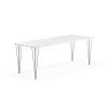 Esstisch ZADIE, mit HPL-Oberfläche B 2000 x T 800 x H 735 mm, weiß