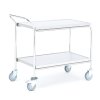 CONVOY stainless steel cart, 2 shelves, load capacity 150 kg, 900x550 mm