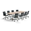Set: Flexus table, 3200x1200 mm, beech + 8 Delta conference chairs