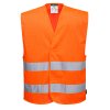 Hi-Vis Mesh Two Band Vest (Color Yellow, Size 4X/5X)