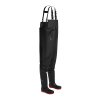 Steel PVC Chest Wader S5 FO (Color Black, Size 37)