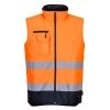 Hi-Vis Contrast Bodywarmer (Color Yellow/Navy, Size S)