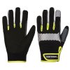 PW3 Mechanic 80 Reflective Utility Glove (Color Black/Yellow, Size L)