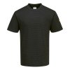 Anti-Static ESD T-Shirt S/S (Color Black, Size XS)