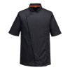Chef's Mesh Air Pro Asymmetrical Jacket S/S (Color Black, Size L)