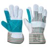 Leather Rigger 365 Cow Split Reinforced Palm Glove (Color Grey, Size XXXL)