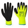 Cold 10 Latex Foam Glove (Color Yellow/Black, Size L)