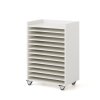 Mobile cabinet for drawings, 650x420x900 mm, white