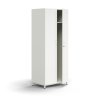 QBUS wardrobe, lockable, clothes rail + base, 2020x800x570 mm, white