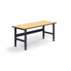 Workshop table TRUST, 2000x760 mm, 300 kg, hardened board