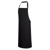 Cotton Bib Apron (Color Black)