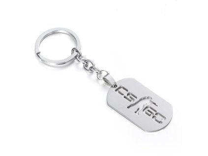 Vintage Classic Badge Keychain Stainless Steel font b CSGO b font Hollowed font b Key b