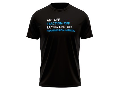 assistents off sim racing tricko cerne fadee.cz