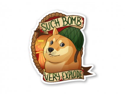 Samolepka Bomb Doge