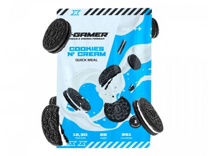 x gamer quick meal cookies n cream