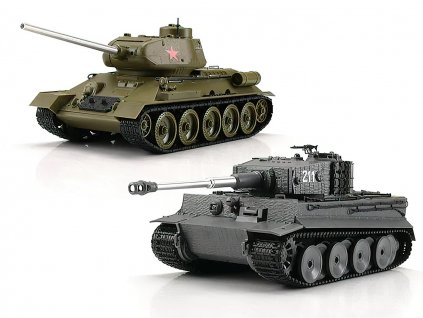 Set RC tanků Tiger I a T-34-85 1:30 - 28 cm