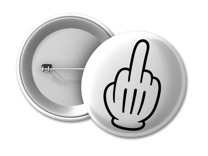 Placka middle finger 50 na eshop