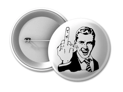 Placka middle finger man 50 na eshop